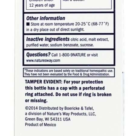 Tosse noturna e xarope brônquico - 8 oz. Boericke & Tafel - Imagem 3