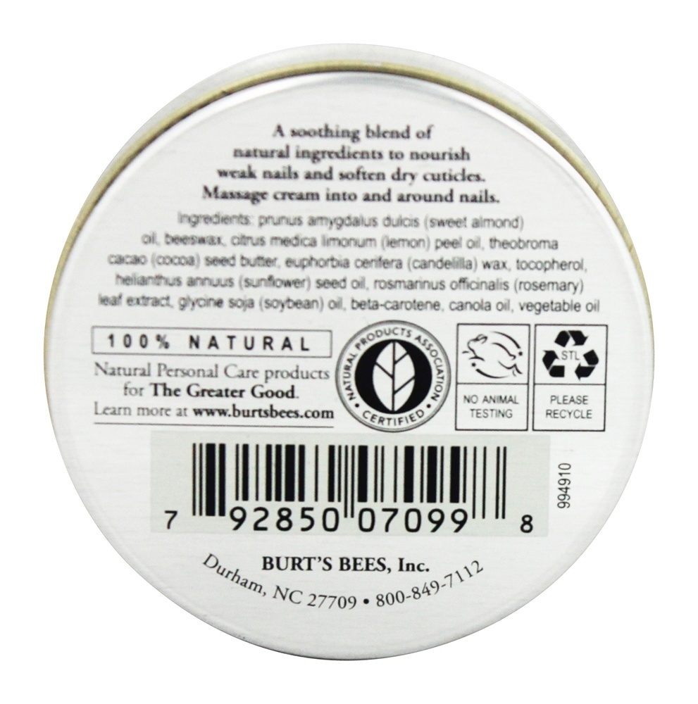 Manteiga De Limão De Creme De Cutícula - 0.6 oz. Burt's Bees - Imagem 2