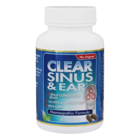 Clear Sinus & Ear Homeopático / Herbal Relief Formula - Cápsulas 60 Clear Products