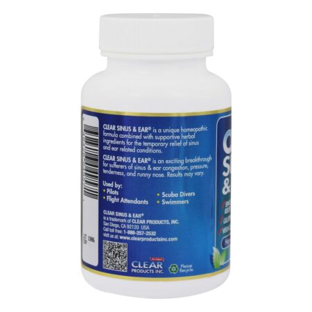 Clear Sinus & Ear Homeopático / Herbal Relief Formula - Cápsulas 60 Clear Products - Image 3