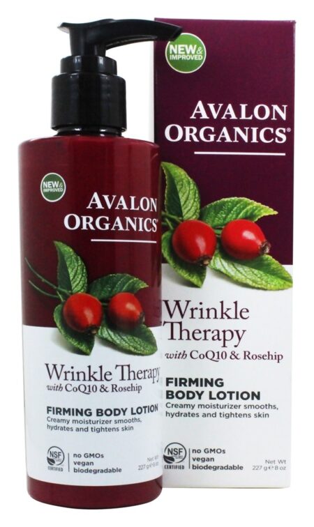 Terapia de Rugas Que Reafirma a Loção Corporal - 8 fl. oz. (Anteriormente Renovação celular Cuidados com a pele de defesa contra rugas) Avalon Organics