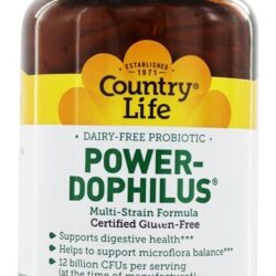 Power-Dophilus Probiotic 12 Bilhões de UFC - Cápsulas vegetarianas 200 Country Life
