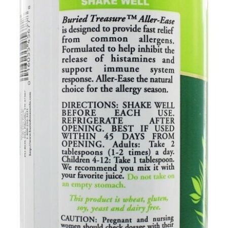 Aller Ease Alívio Completo Para Alergias - 16 oz. Buried Treasure Products - Imagem 3