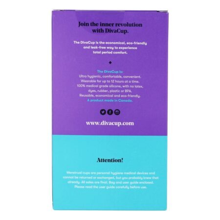 DivaCup Menstrual Cup Model 2 - 1 xícara (s) Diva International - Imagem 3