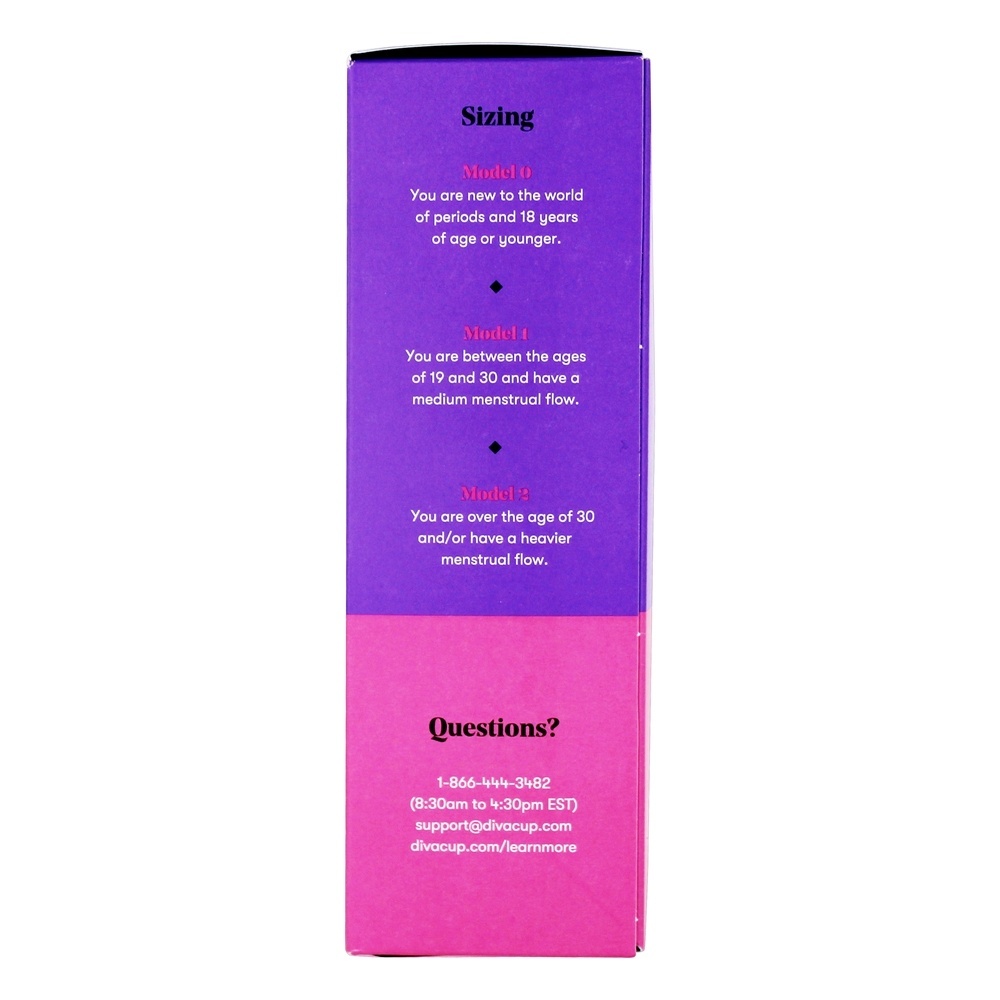 DivaCup Menstrual Cup Model 1 - 1 xícara (s) Diva International - Imagem 2