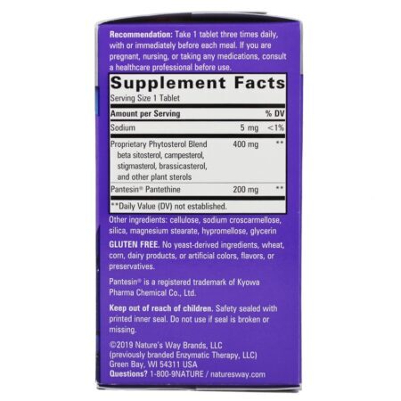 Cholesterol Shield Fórmula de Fitoesterol - 90 Tablets Nature's Way - Imagem 3