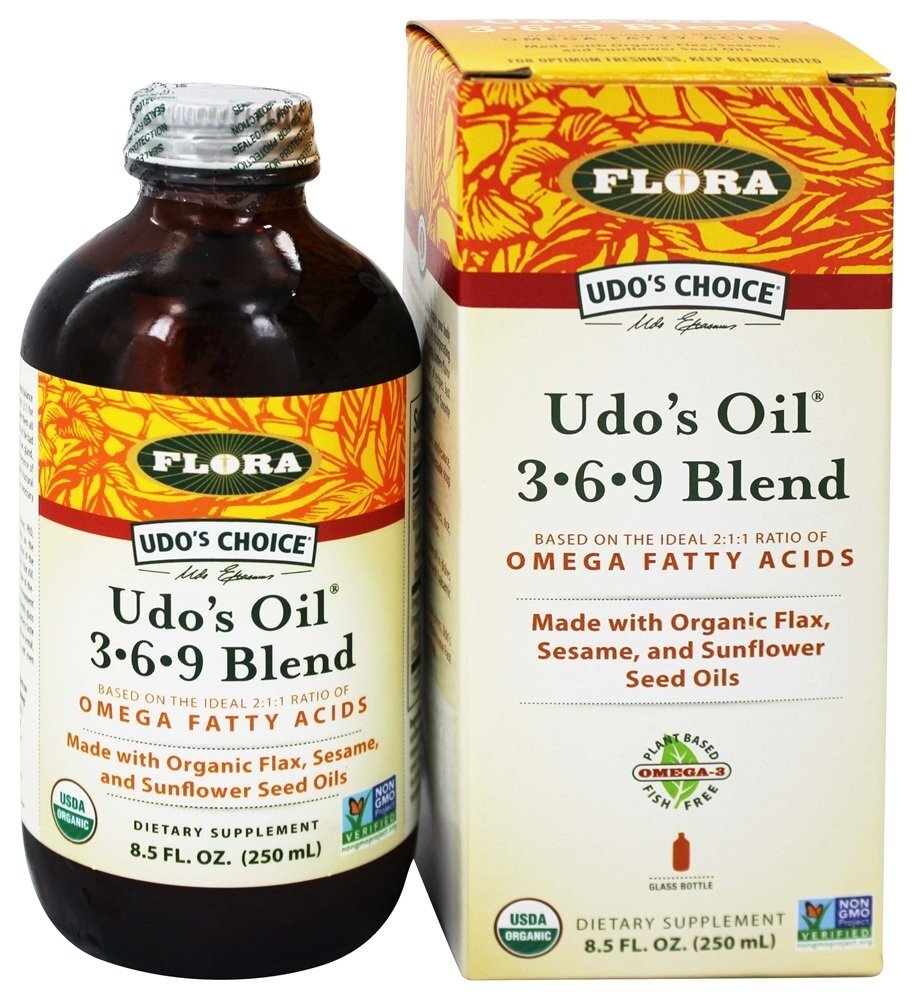 Udo's Oil Mistura 3-6-9 - 8.5 fl. oz. (Anteriormente, a mistura de Flora Udo) Flora