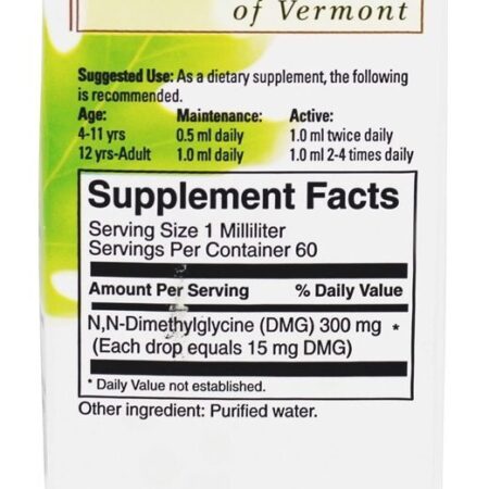 Aangamik Líquido DMG 300 mg. - 60 ml. FoodScience of Vermont - Imagem 2