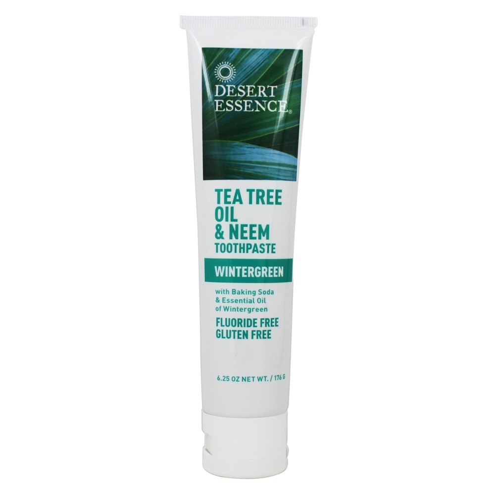 Creme Dental de Óleo Natural da Árvore do Chá & Neem - 6.25 fl. oz. Desert Essence - Imagem 2