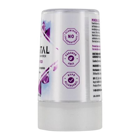 Tamanho desmontado do curso da vara do desodorizante de cristal de Mineral - 1.5 oz. Crystal Body Deodorant - Image 3