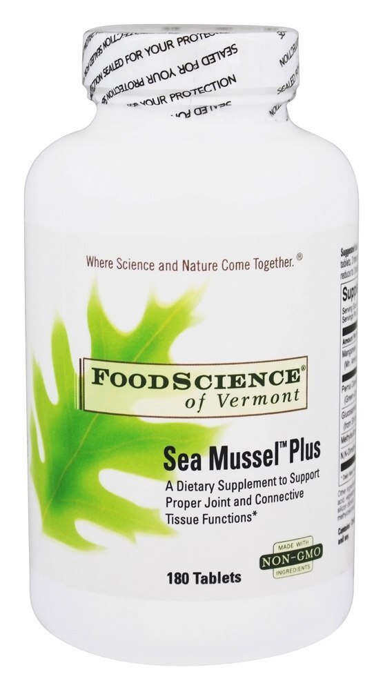 Mexilhão Marinho Plus - 180 Tablets FoodScience of Vermont