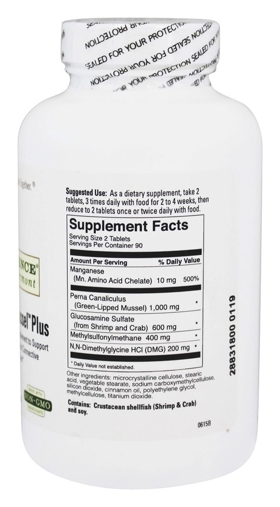 Mexilhão Marinho Plus - 180 Tablets FoodScience of Vermont - Imagem 2