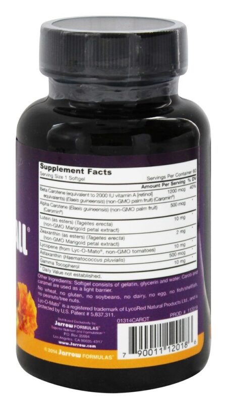 Carotenall - 60 Softgels Jarrow Formulas - Image 2