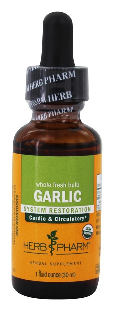 Extracto Líquido Inteiro de Alho Líquido Inteiro para Cardio e Restauração Circulatória - 1 fl. oz. Herb Pharm