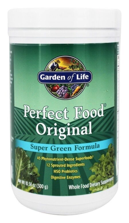 Perfeito Comida Original Super Verde Fórmula Pó - 10.58 oz. Garden of Life