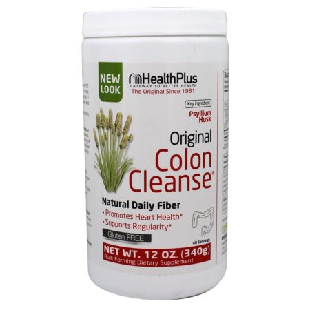 Original Colon Cleanse Fibra Natural Diária em Pó - 12 oz. Health Plus