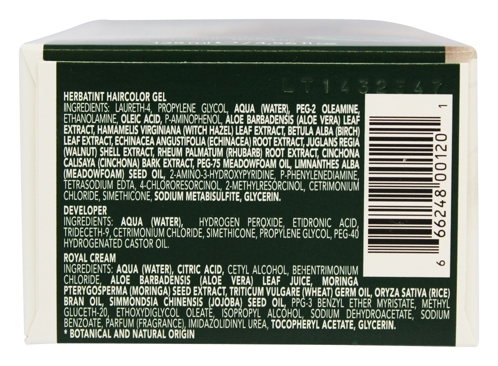 Blonde Permanente Haircolor 7R Cobre Loiro Herbal - 4.5 fl. oz. Herbatint - Imagem 3