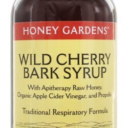 Mel xarope de casca de cereja selvagem - 8 oz. Honey Gardens Apiaries