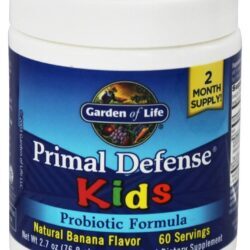 Primitivo Defesa Crianças Pó Probiotic Fórmula Natural Banana - 2.7 oz. Garden of Life