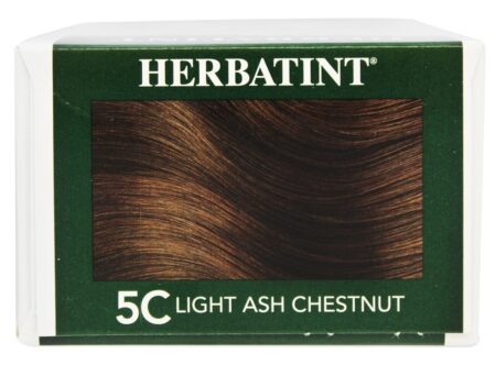 Gel Permanente Haircolor Herbal 5C Cinza Castanho Claro - 4.5 fl. oz. Herbatint - Image 2