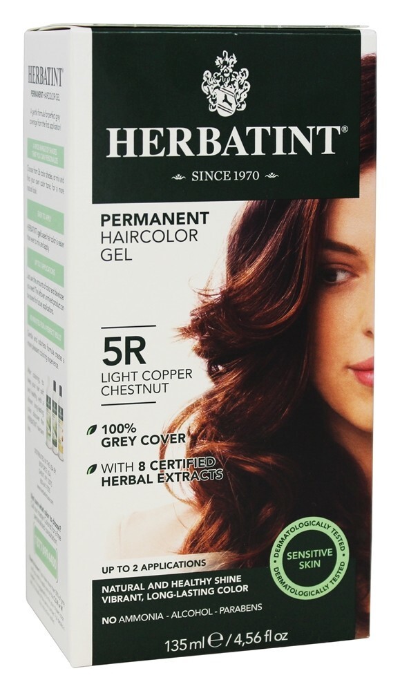 Cobre claro permanente do gel 5R de Haircolor erval - 4.5 fl. oz. Herbatint
