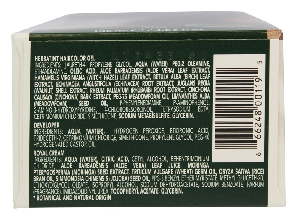 Cobre claro permanente do gel 5R de Haircolor erval - 4.5 fl. oz. Herbatint - Imagem 3