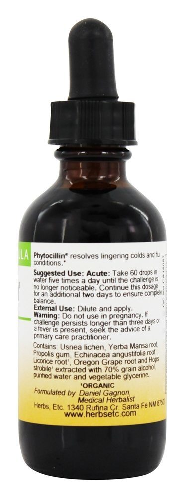 Força Profissional de Fitocilina - 2 fl. oz. Herbs Etc - Imagem 2