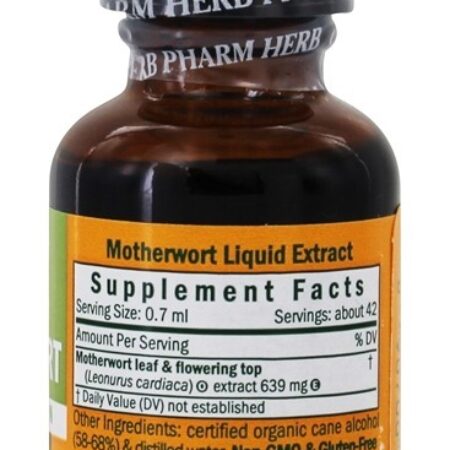 Folha & Florescimento Topo Motherwort Líquido Extrair para Endócrino Sistema Restauração - 1 fl. oz. Herb Pharm - Imagem 2