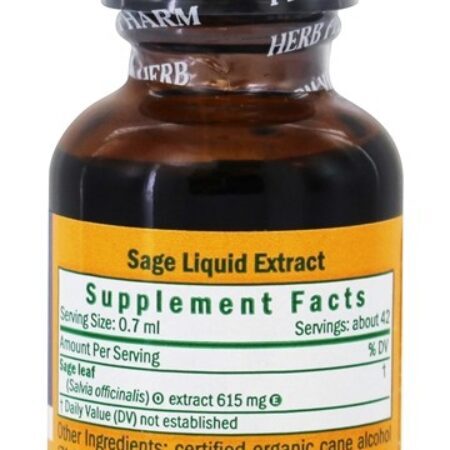 Extrato Líquido Sage Whole Leaf para o Sistema Nervoso - 1 fl. oz. Herb Pharm - Imagem 2