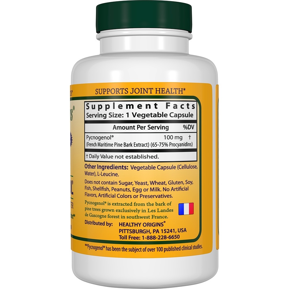 Pycnogenol 100 mg. - Cápsulas vegetarianas 60 Healthy Origins - Imagem 2