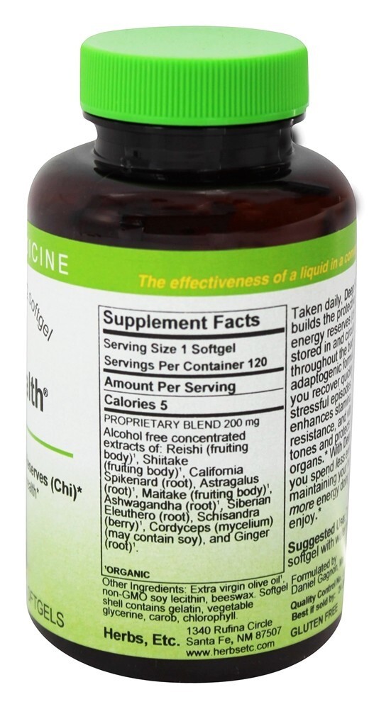 Cogumelos Medicinais De Saúde Profunda Sem Álcool - 120 Softgels Herbs Etc - Imagem 2