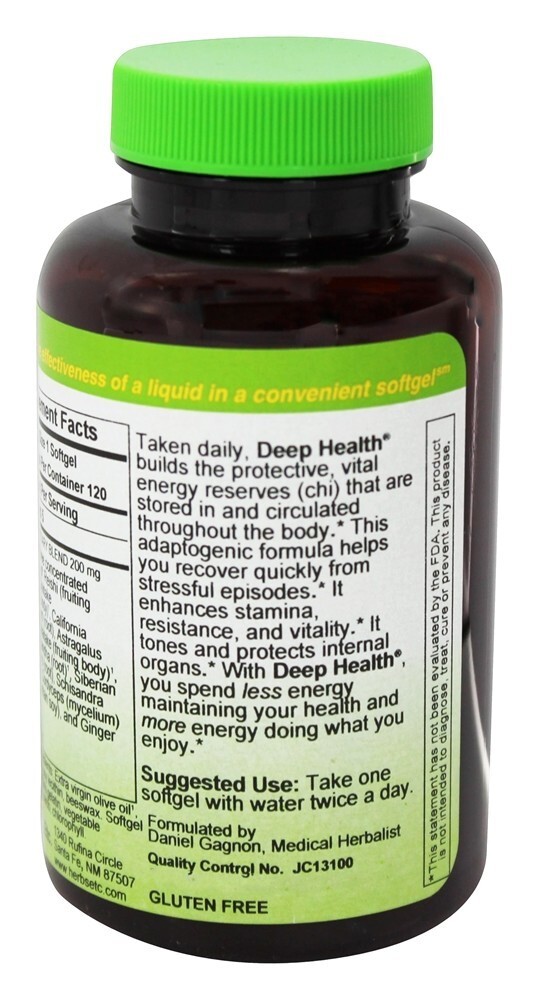 Cogumelos Medicinais De Saúde Profunda Sem Álcool - 120 Softgels Herbs Etc - Imagem 3