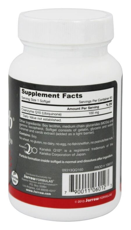 Q-absorve Co-Q10 100 mg. - 60 Softgels Jarrow Formulas - Image 2