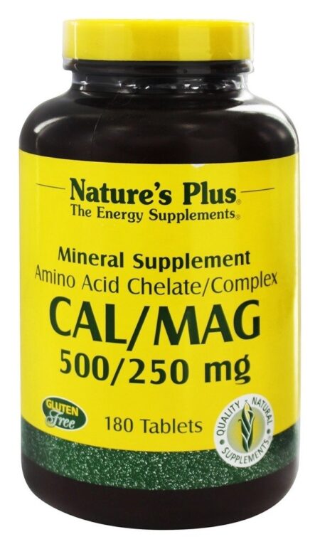 Cal / Mag 500 / 250 Mg - 180 Tablets Natures Plus