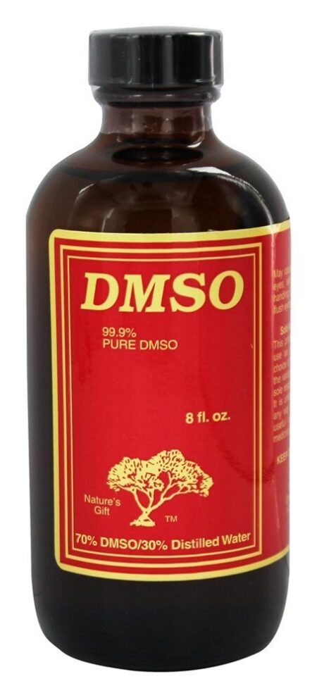 Garrafa de vidro não frigorífica líquida - 8 fl. oz. Nature's Gift DMSO