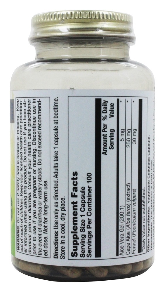 Folha interna de aloe vera - Cápsulas 100 Nature's Herbs - Imagem 2