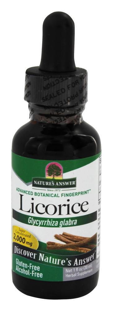Raiz de alcaçuz sem álcool - 1 fl. oz. Nature's Answer