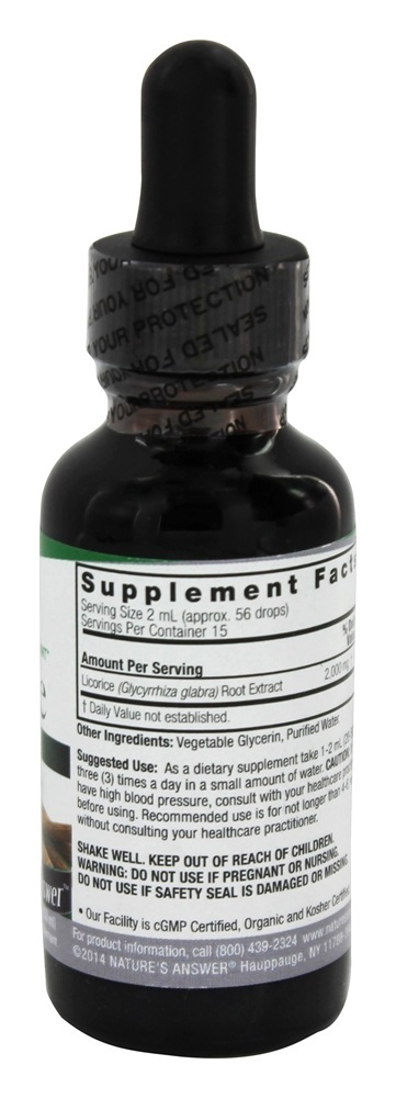 Raiz de alcaçuz sem álcool - 1 fl. oz. Nature's Answer - Imagem 2