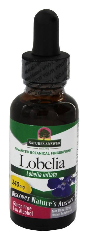 Álcool orgânico de raiz de lobélia - 1 oz. Nature's Answer