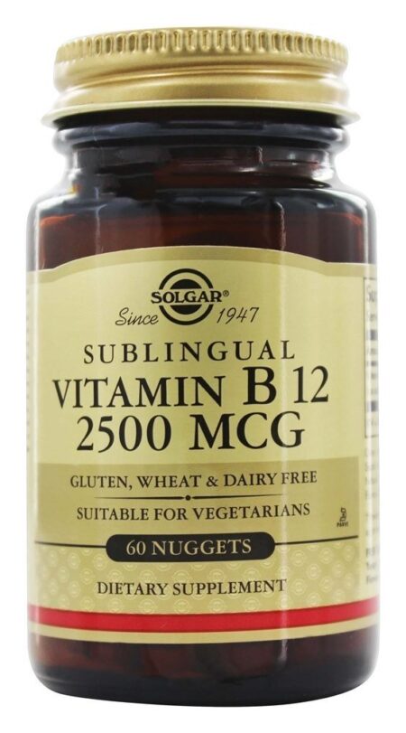 Vitamin B12 Sublingual 2500 mcg. - 60 Pepita (s) Solgar