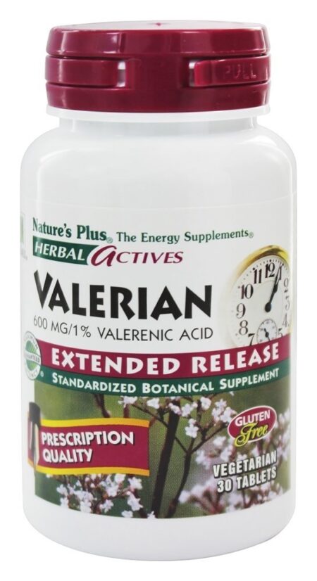 Herbal Actives Valerian versão estendida 600 mg. - 30 Tablets Natures Plus