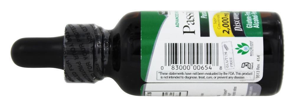 Flor de Maracujá Sem Álcool - 1 fl. oz. Nature's Answer - Imagem 3