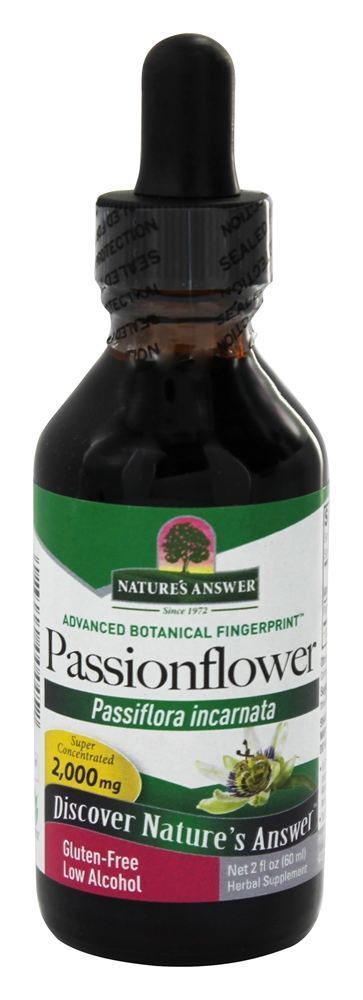 Álcool orgânico da erva da flor da paixão - 2 fl. oz. Nature's Answer