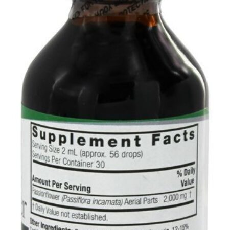 Álcool orgânico da erva da flor da paixão - 2 fl. oz. Nature's Answer - Imagem 2