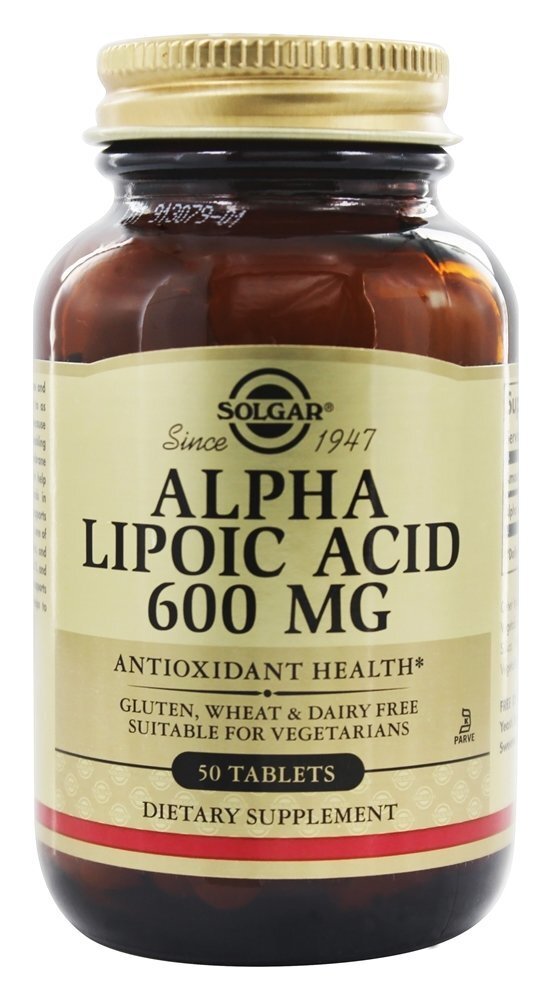 Ácido Alpha-Lipóico 600 mg. - 50 Tablets Solgar