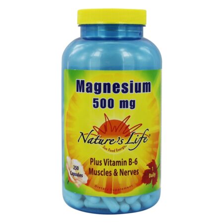 Magnésio 500 mg. - Cápsulas 250 Nature's Life