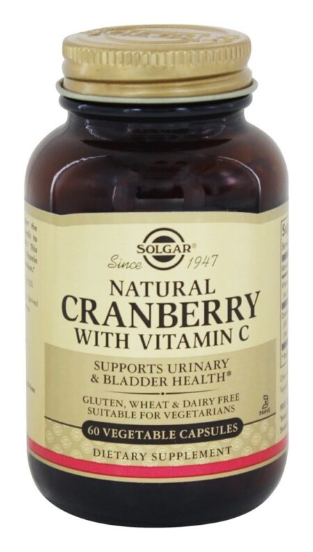 Cranberry Natural Com Vitamina C - Cápsulas vegetarianas 60 Solgar