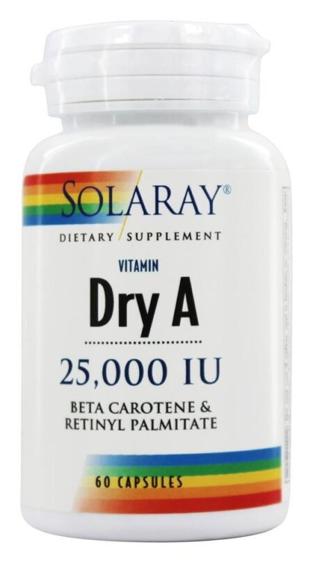 Vitamina A Seca 25000 UI - Cápsulas 60 Solaray