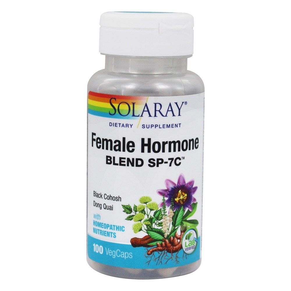 Mistura de Hormônios Femininos SP-7C - Cápsulas 100 Solaray