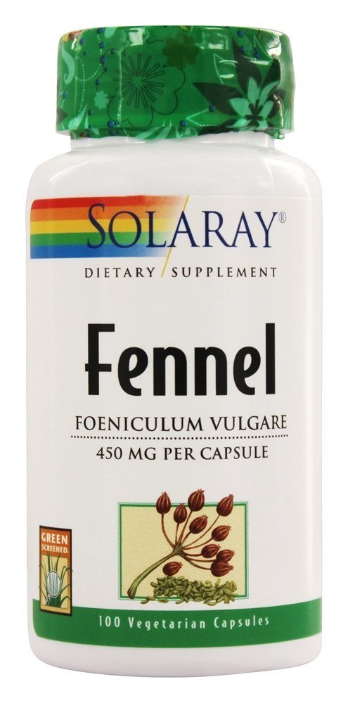 Sementes de Funcho 450 mg. - Cápsulas 100 Solaray